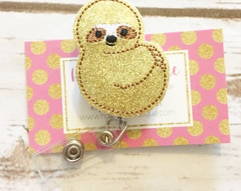 Nurse Badge Reel - Sloth Badge Reel - Summer Badge Reel - Zoo - Retractable Badge Reel -Name Badge - Badge Holder - Nurses Week Gift