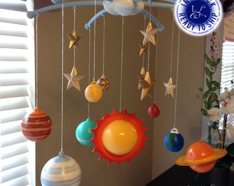 Unique solar system mobile related items | Etsy