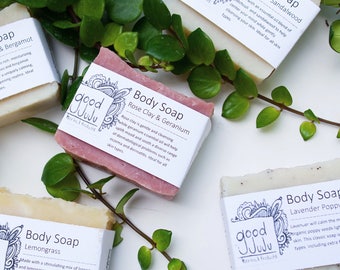 Any 3 Bars Natural Soap, Sensitive Skin, Body and Hand Soap, Vegan friendly, Soap Set, Bath and Body Gift, Handmade Gift