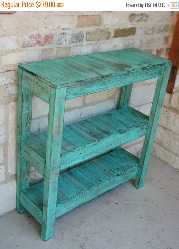 SALE Rustic Console Table for Entry Way by DougAndCristyDesigns