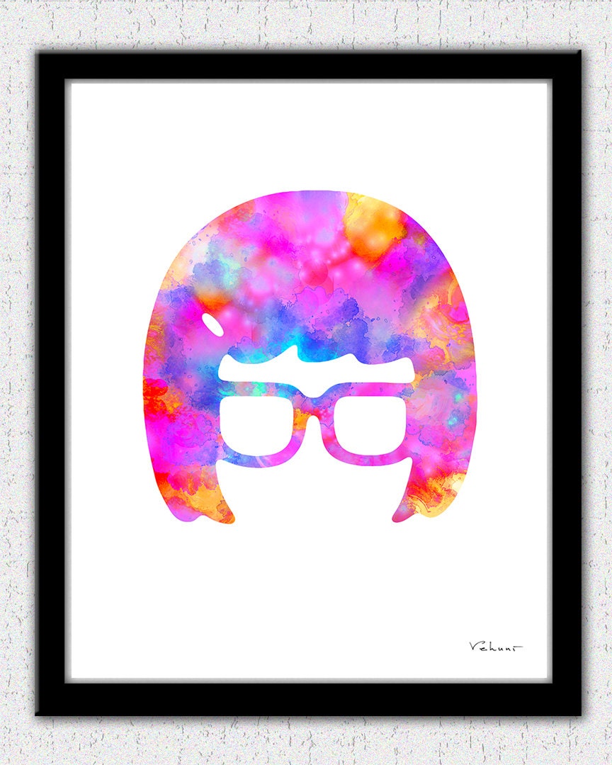 tina-belcher-tina-belcher-silhouette-tina-belcher-print