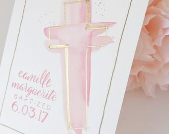 Baptism Gift Girl Customized Child's Name and Date