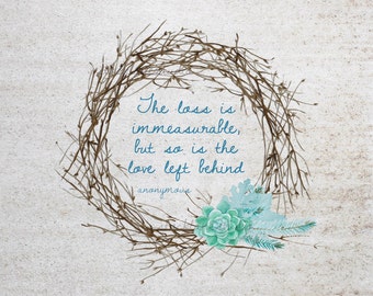 Memorial quotes | Etsy