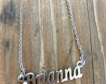 Brianna Personalized Necklaces in Silver