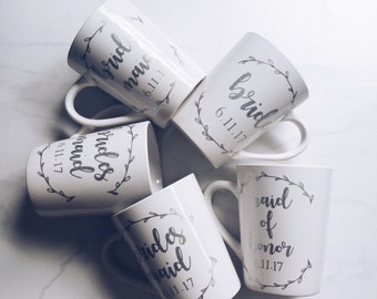 Maid of Honor mug // MOH Mug // Maid of Honor Coffee Cup // bridesmaid mug //