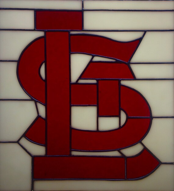 Items similar to Stained Glass Custom Sports Logo window with zinc