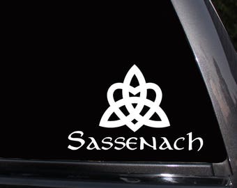 Sassenach, Outlander Vinyl Decal, Jamie Fraser, Laptop Decal, Wall Decal,Car Decal,Macbook Decal,Girly Decal,Laptop Sticker,Vinyl Stickers
