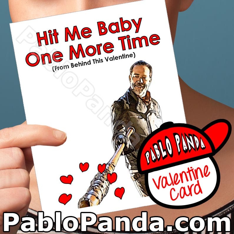 Funny Valentine Card The Walking Dead Best Friends Best