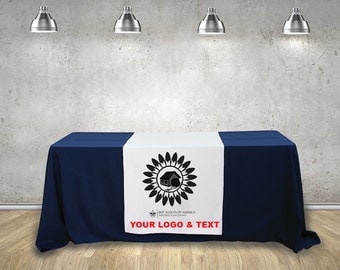 Custom table Runner ( Using your Text and logo ) Free Design By Bannerbuzz