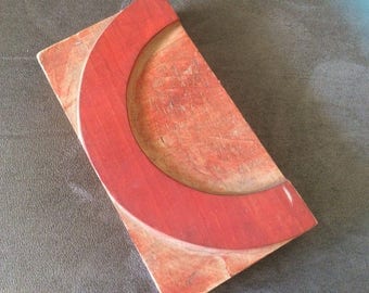 Vintage Letterpress Letter, "C" or a Smile