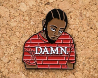 Kung Fu Kenny - Kendrick Lamar Damn Enamel Pin - Hip-hop Rap