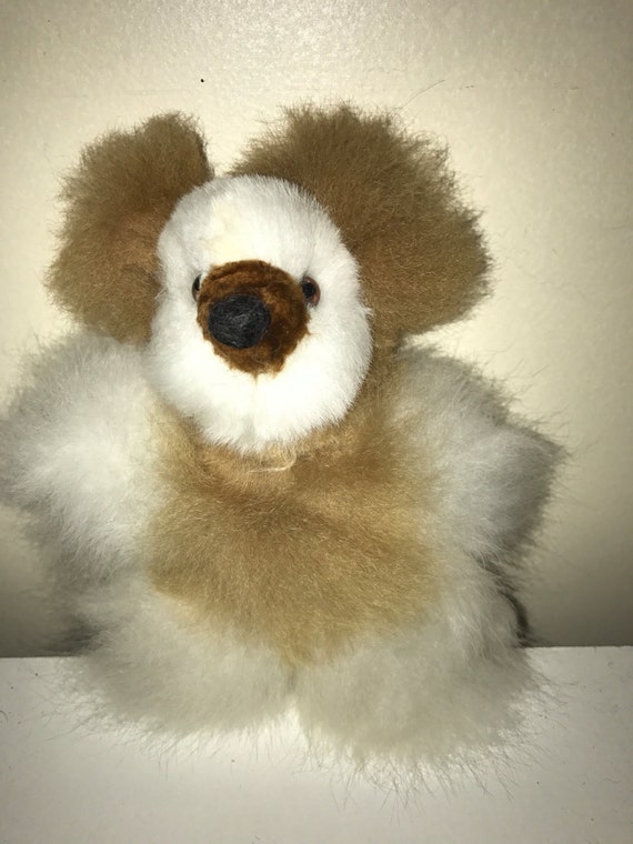 alpaca fur teddy bear