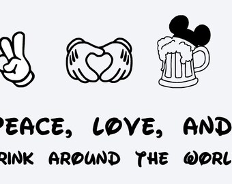 Free Free 61 Peace Love Disney Svg SVG PNG EPS DXF File