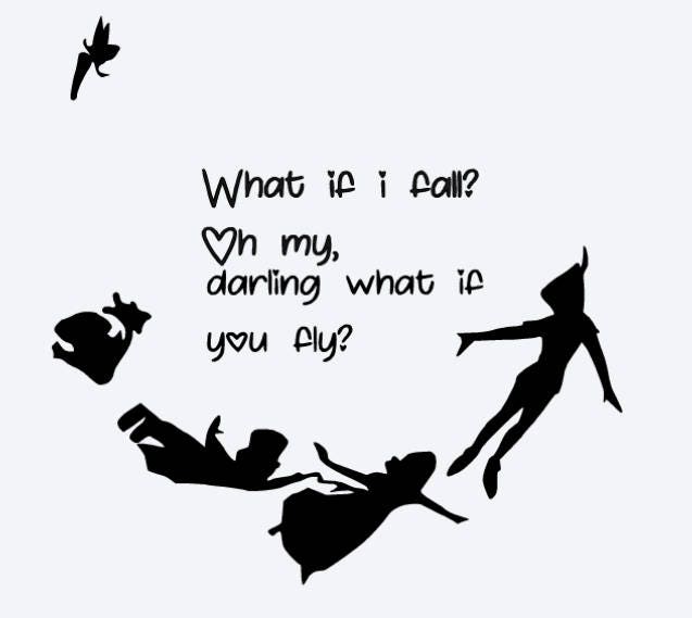 Download SVG, disney, what if i fall, what if you fly, peter pan ...