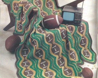 PDF Football Crochet Afghan Pattern Lap Afghan Pattern Throw