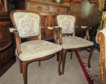 FRENCH TAPESTRY CHAIRS