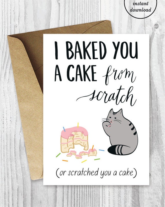 birthday card downloads funny cat birthday cards printable