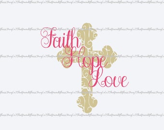 faith hope love (svg007), religious svg, religious clipart, religious , christian svg, cross svg, cross vector, cross clipart, faith svg