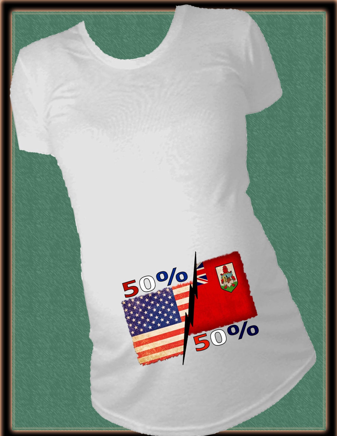 maternity flag shirt