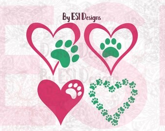 Dog svg, Paw Print svg, - SVG, DXF, EPS and Png, cut files for Silhouette & Cricut Explore, Paw Print svg, Paw svg, Dog svg, Pet svg