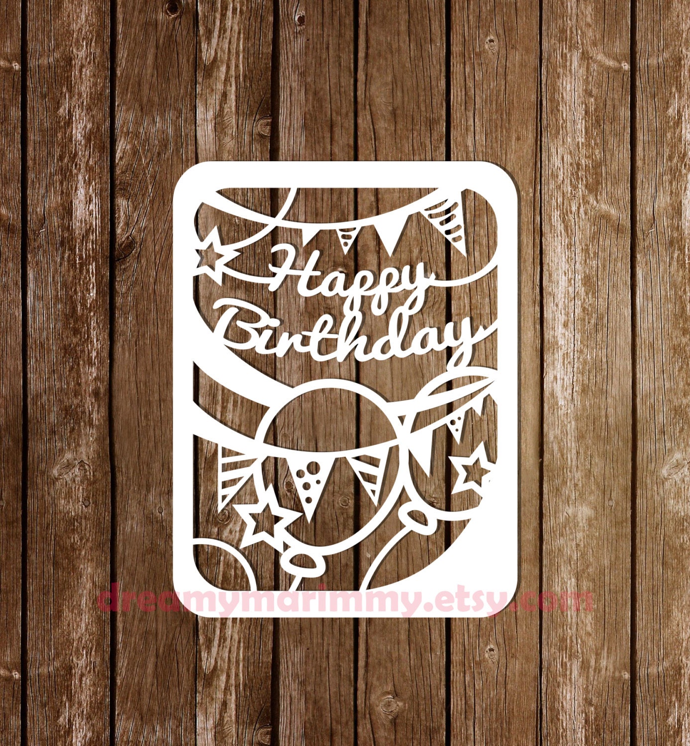 Paper Cutting Template Birtgday Card, Birthday Template ...