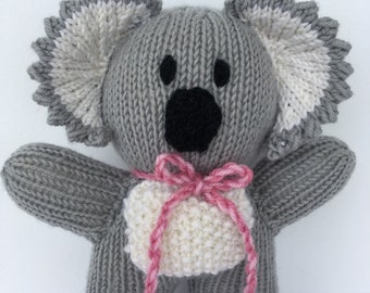 Care to Cuddle KNITTING PATTERN INSTRUCTIONS Knitted Koala and
