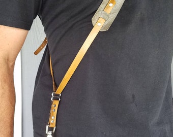 Custom Leather Camera Sling / Camera shoulder harness