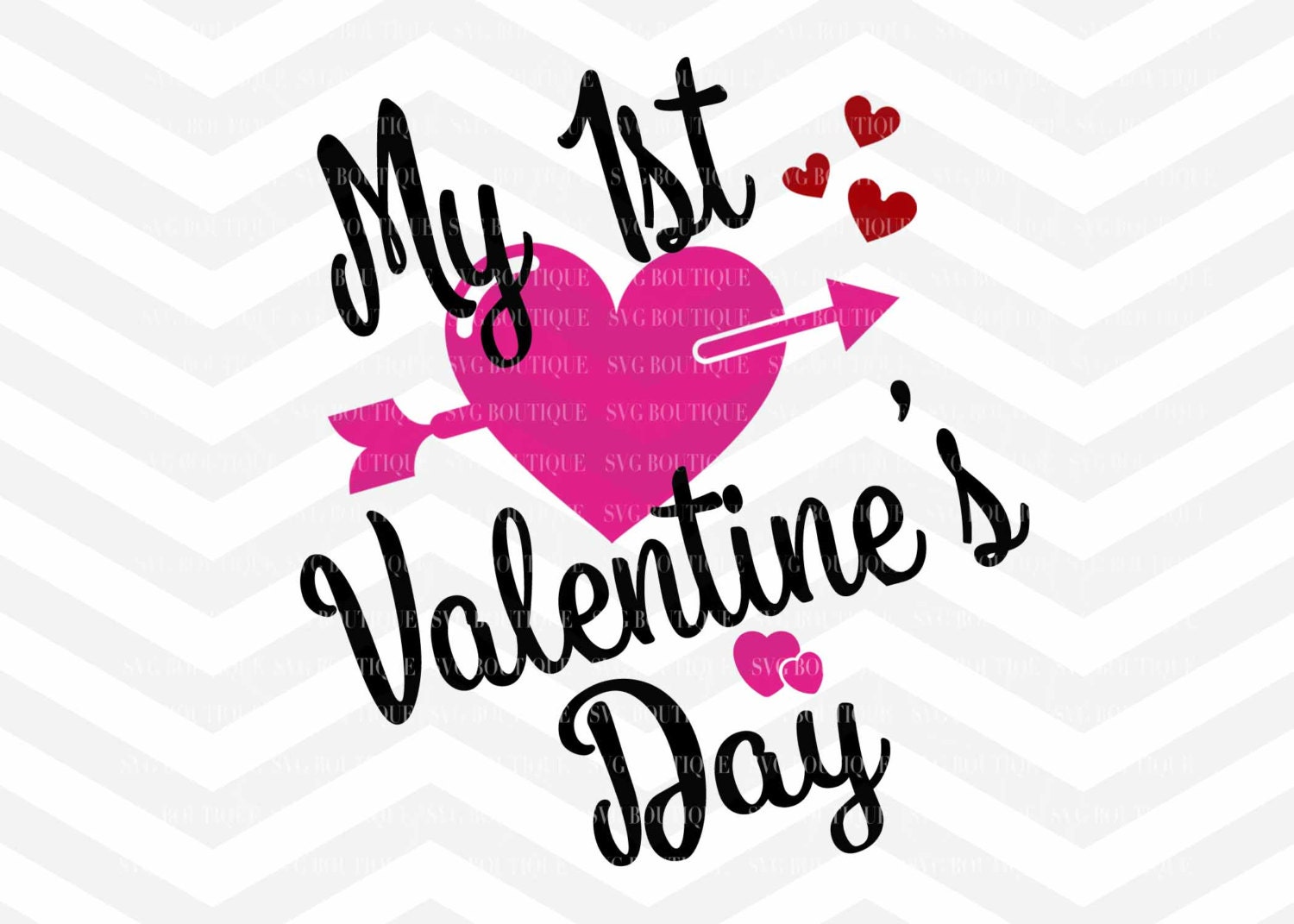 Download My First Valentines Day Valentine Day SVG File Girl