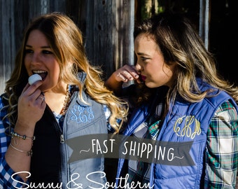 Puffy Monogrammed Vest