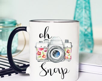 Photographer Gift, Photographer Mug, Photography Gift, Camera, Oh Snap, Camera Mug, Photography Mug, wedding photography, photography gifts