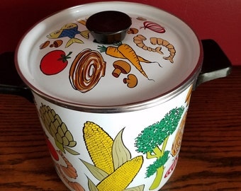 Retro Steamer Pot, Vegetable Pot, Stock Pot, San Ignacio design