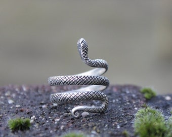 Snake ring Animal ring Tribal ring Handmade ring Boho ring Hippie ring Gypsy ring Snake jewellery Adjustable ring Gift for her Gift for him