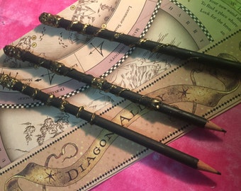 Handmade HARRY POTTER WAND Pencils Set