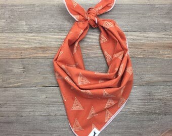 Burnt Orange Dog Bandana, Dog Bandana, Pet Gift, Burnt Orange, Bandana for dogs