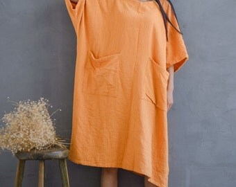 Linen Dress - OS7092-11