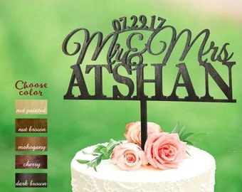 Surname Cake Topper Mr And Mrs Toppers For Wedding Custom Surname Cake Topper Mr And Mrs Toppers For Wedding Custom