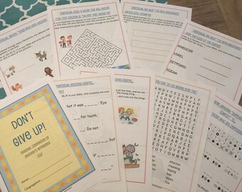 JW Kids "Don't Give Up!" Regional Convention 2017 Workbook - INSTANT DOWNLOAD Jehovah's Witnesses Bible These Words Printables