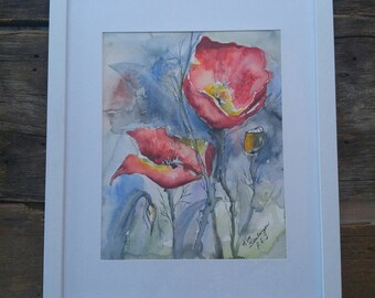 Red poppy original