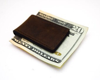 Leather Money Clips, Magnetic Money Clips, Father's Day Gift, Gifts for Him,