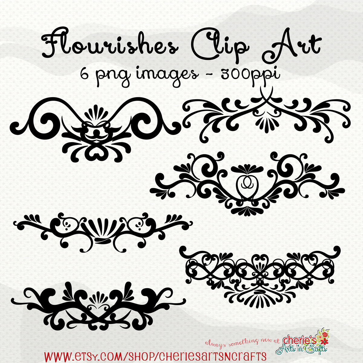 Flourishes Clip Art Silhouettes Flourish Silhouettes