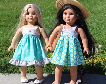 American Girl Dress Pattern PDF - Doll Clothes Pattern fits American Girl Doll - American Girl Sewing Pattern PDF for Lemon Drop Dress