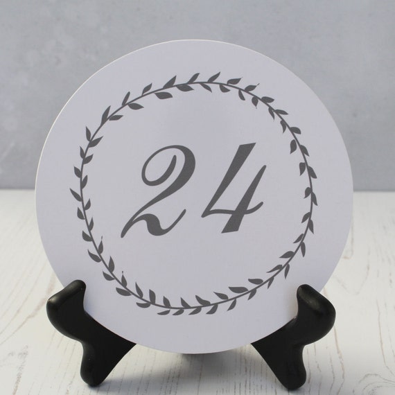 Wedding Table Numbers Round Number Cards Country Wedding Table Numbers Round Number Cards Country Spring