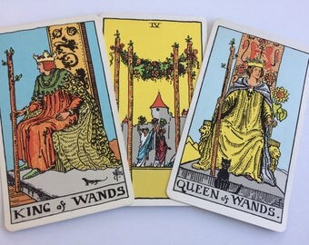 Four of wands | Etsy