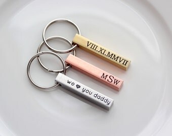 Personalized Keychain - Custom Key chain, Gift for Men, Personalized Engraved Gift for Dad, Custom Keychain, Engraved Keychain, Custom