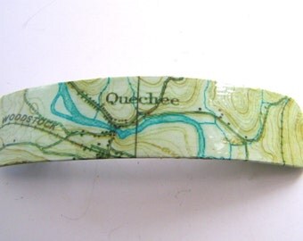 Quechee Vermont Jumbo Barrette- 4.5" - Windsor County