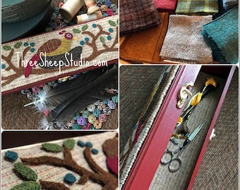 Nesting Wool Applique Pattern - #WA107
