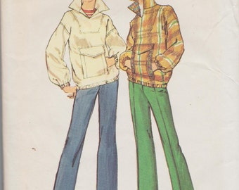 Simplicity 6113 / Vintage 1970s Sewing Pattern / Jacket Pants Trousers / Size 12 Bust 34