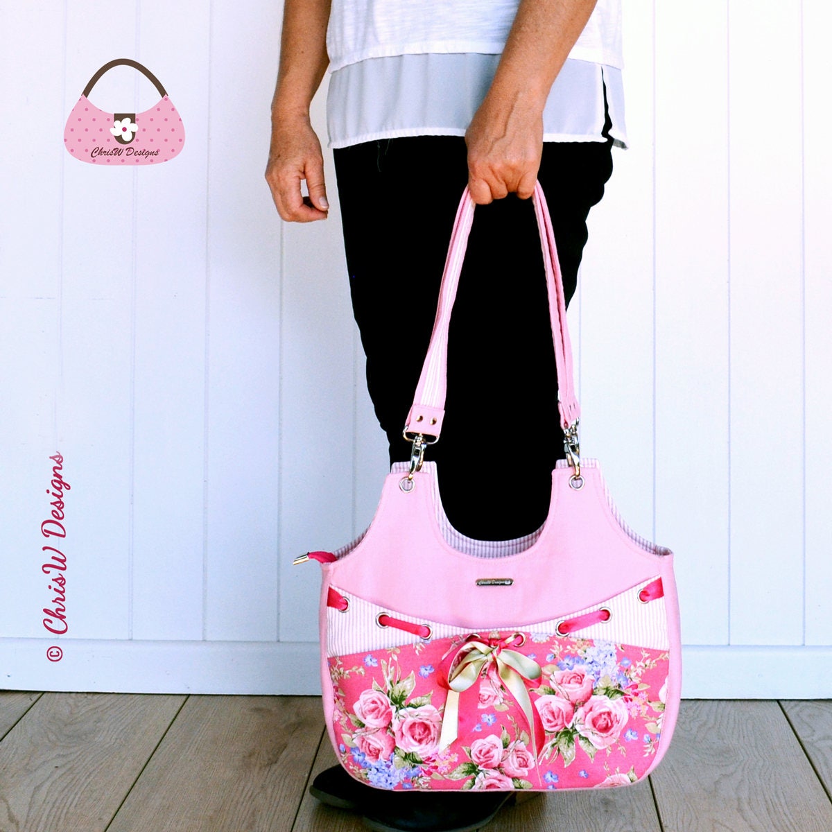 Bella II PDF Handbag sewing pattern by ChrisW Designs