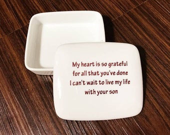 Mother-of-the-Groom-Gift | Keepsake Box | Mother-of-the-Groom | Wedding Favors from my Charleston, SC Studio