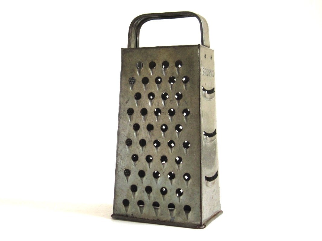 Old Cheese Grater Zester Slicer 4 Sided Box Type Bromco